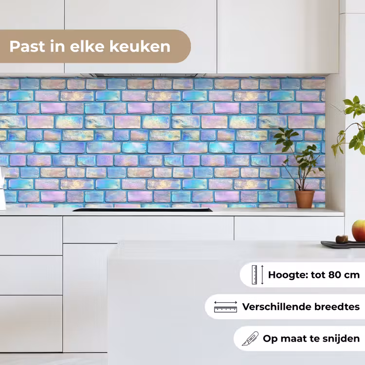 Keuken achterwand - Regenboog - Glans - Steen — 7