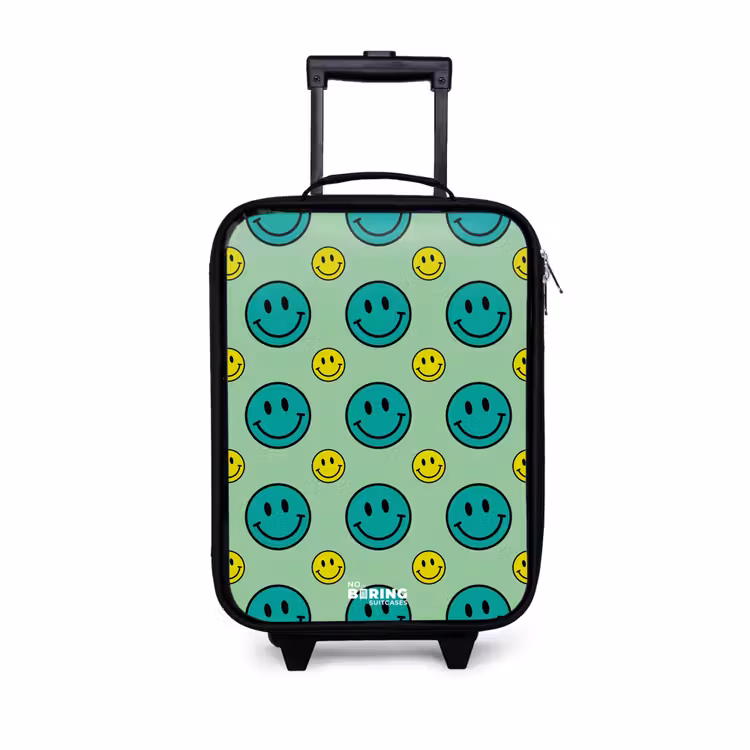 Kinderkoffers met naam - All smiles groen — 1