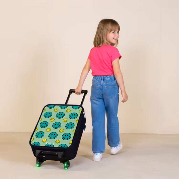 Kinderkoffers met naam - All smiles groen — 2