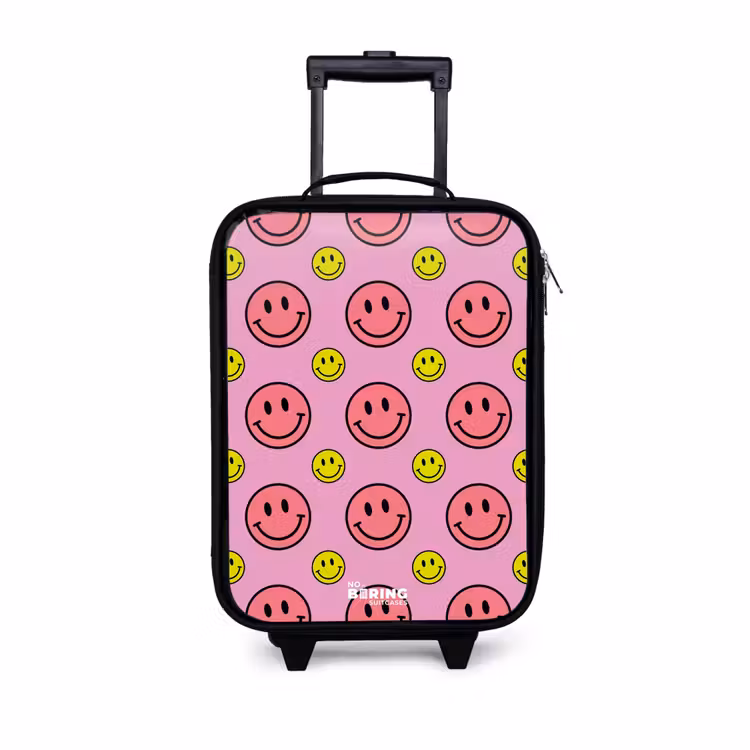 Kinderkoffers met naam - All smiles roze — 1