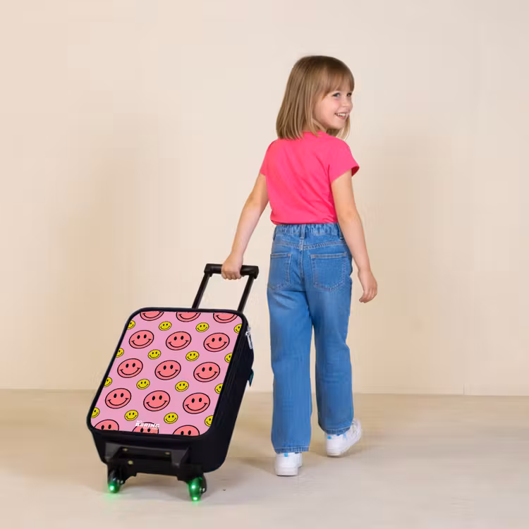 Kinderkoffers met naam - All smiles roze — 2