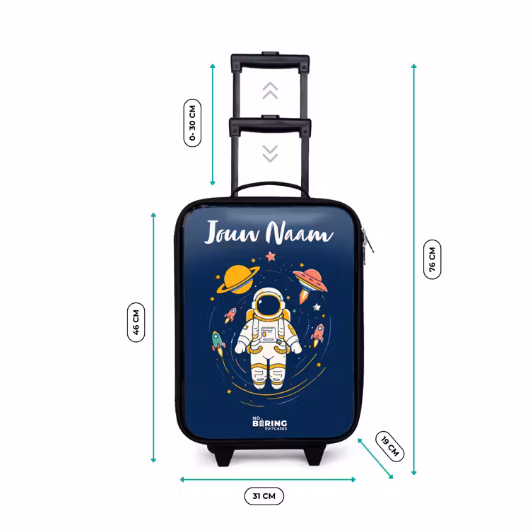 Kinderkoffers met naam - Astronaut - Planeet - Sterren - Raket — 7