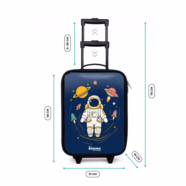 Kinderkoffers met naam - Astronaut - Planeet - Sterren - Raket — 7