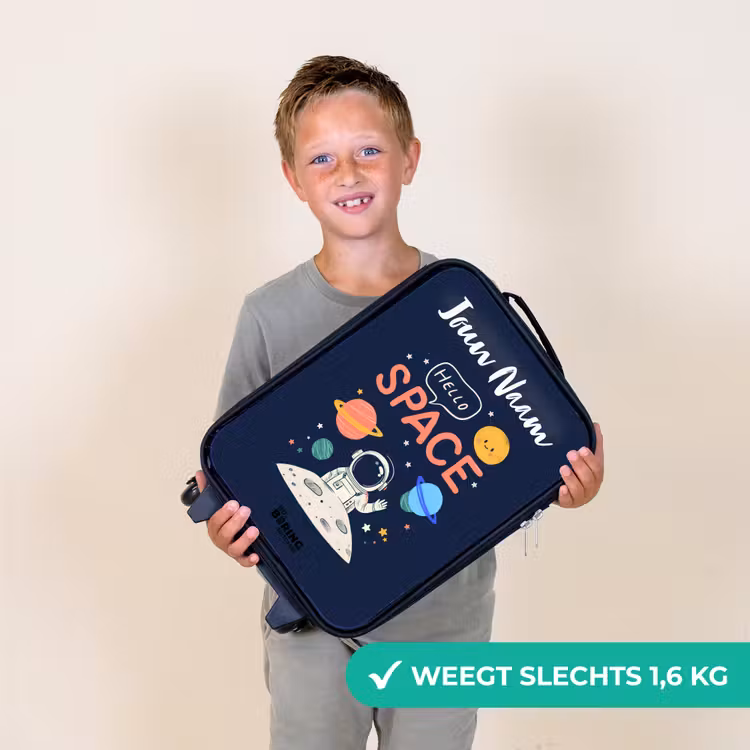 Kinderkoffers met naam - Astronaut - Quote - Planeten - Sterren — 3