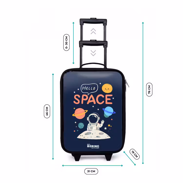 Kinderkoffers met naam - Astronaut - Quote - Planeten - Sterren — 7