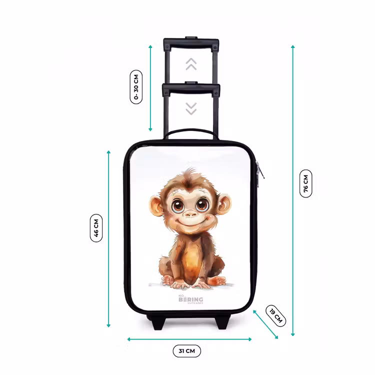 Kinderkoffers met naam - Baby aap — 7