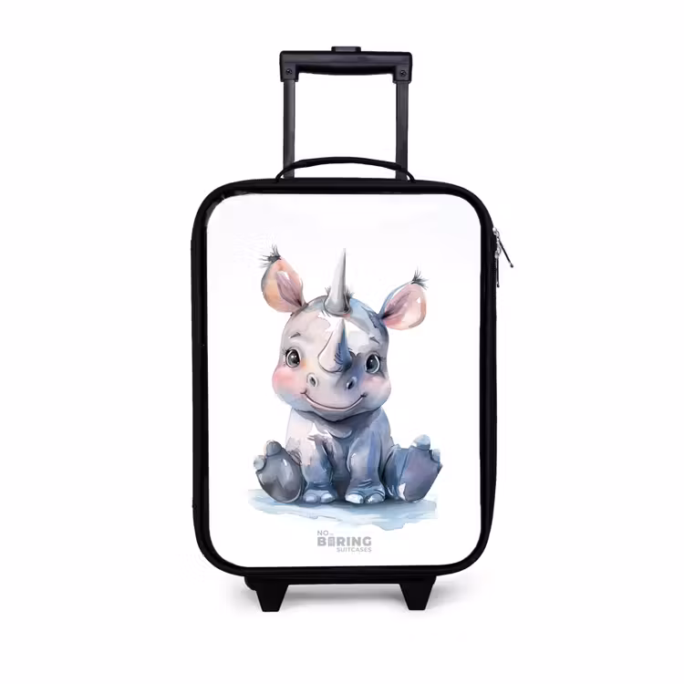 Kinderkoffers met naam - Baby neushoorn — 1