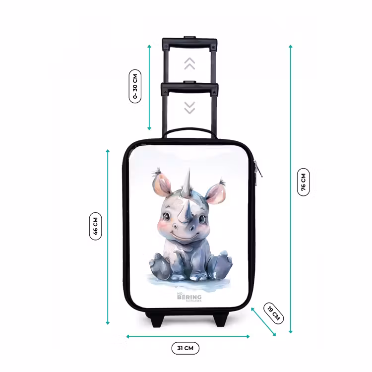 Kinderkoffers met naam - Baby neushoorn — 7