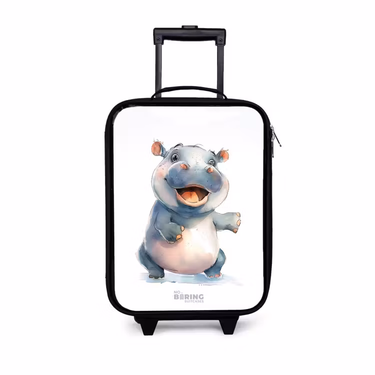 Kinderkoffers met naam - Baby nijlpaard — 1