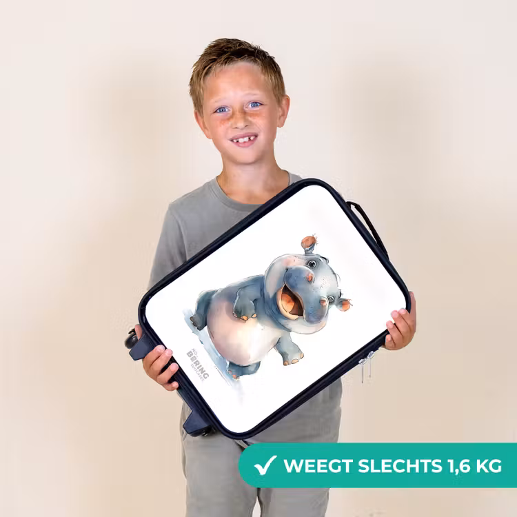 Kinderkoffers met naam - Baby nijlpaard — 3