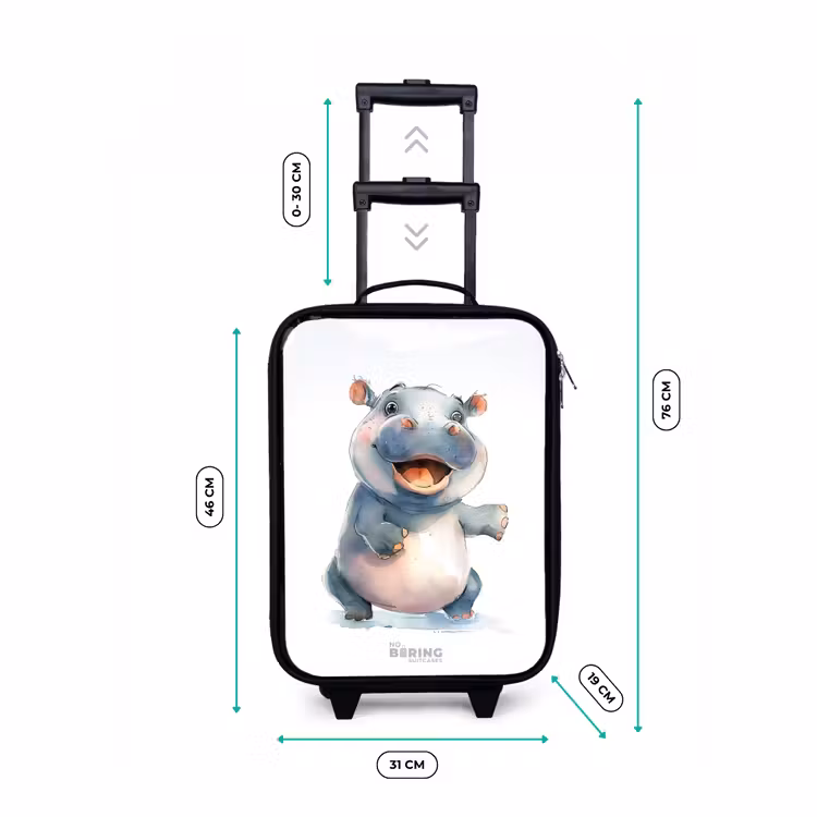 Kinderkoffers met naam - Baby nijlpaard — 7