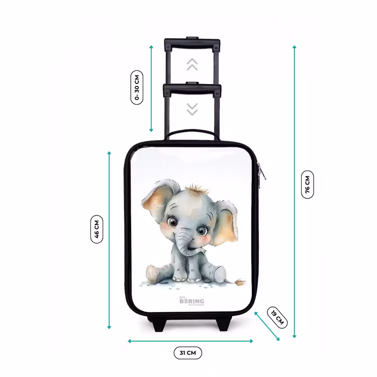 Kinderkoffers met naam - Baby olifant — 7