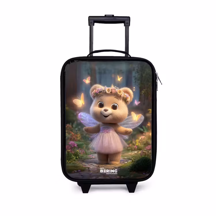 Kinderkoffers met naam - Beer - Vlinders - Bos - Fairy — 1