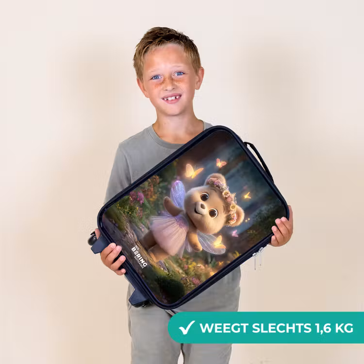 Kinderkoffers met naam - Beer - Vlinders - Bos - Fairy — 3