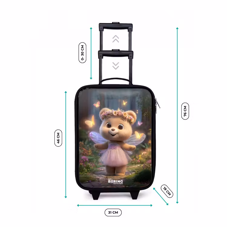 Kinderkoffers met naam - Beer - Vlinders - Bos - Fairy — 7