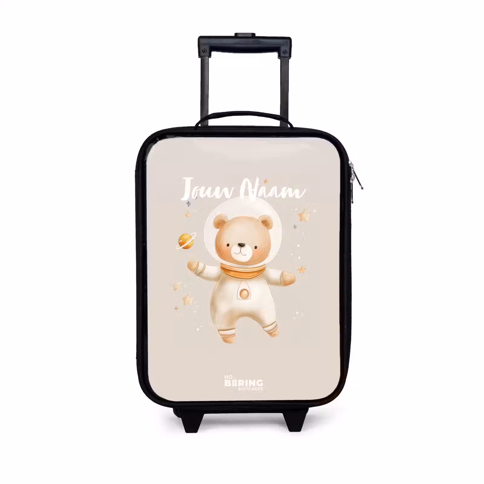 Kinderkoffer - Beige ruimtebeer zweeft tussen sterren — 1