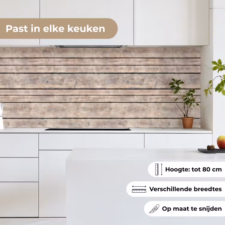Keuken achterwand - Brocante - Patronen - Hout - Planken — 7