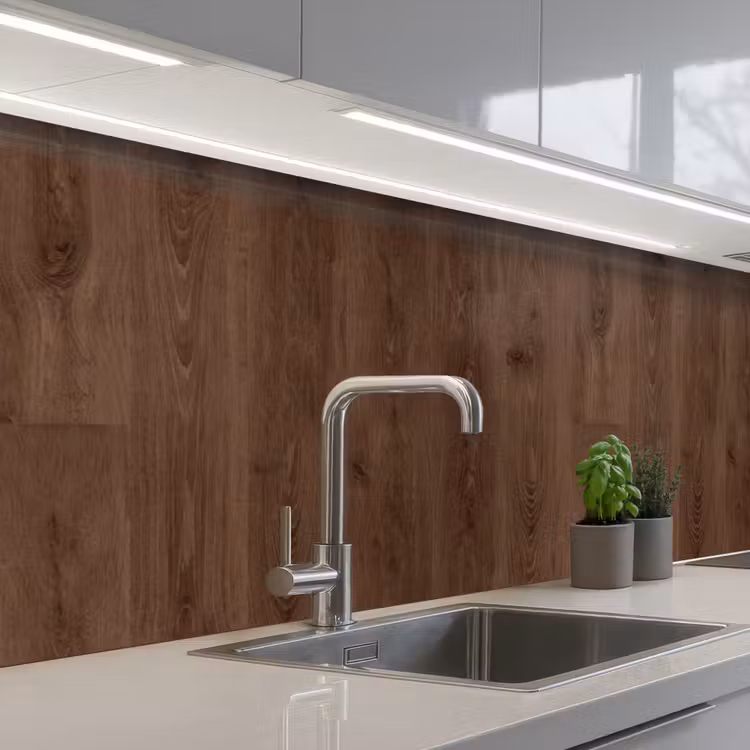 Keuken achterwand - Bruin - Patronen - Hout — 2