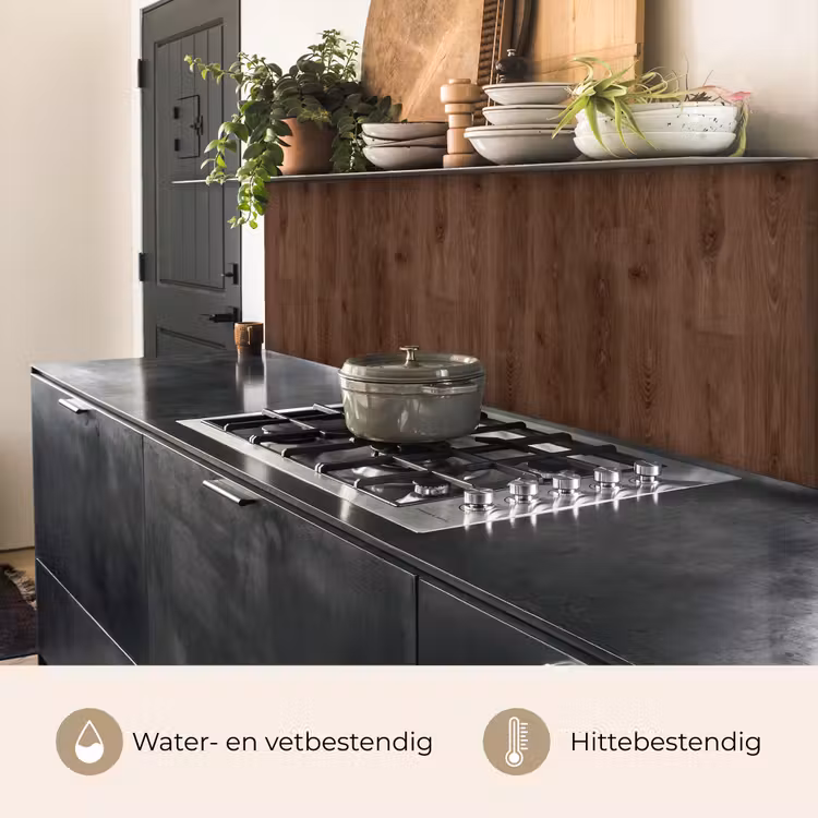 Keuken achterwand - Bruin - Patronen - Hout — 5