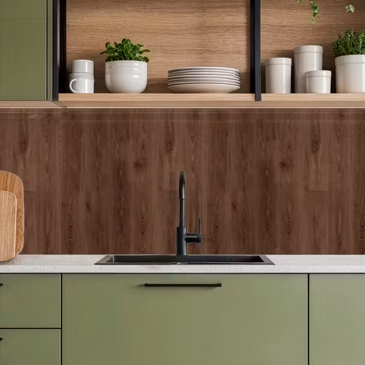Keuken achterwand - Bruin - Patronen - Hout — 8