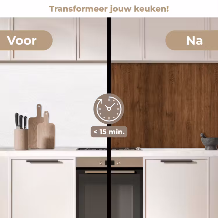 Keuken achterwand - Hardhout - Patronen - Bruin — 3