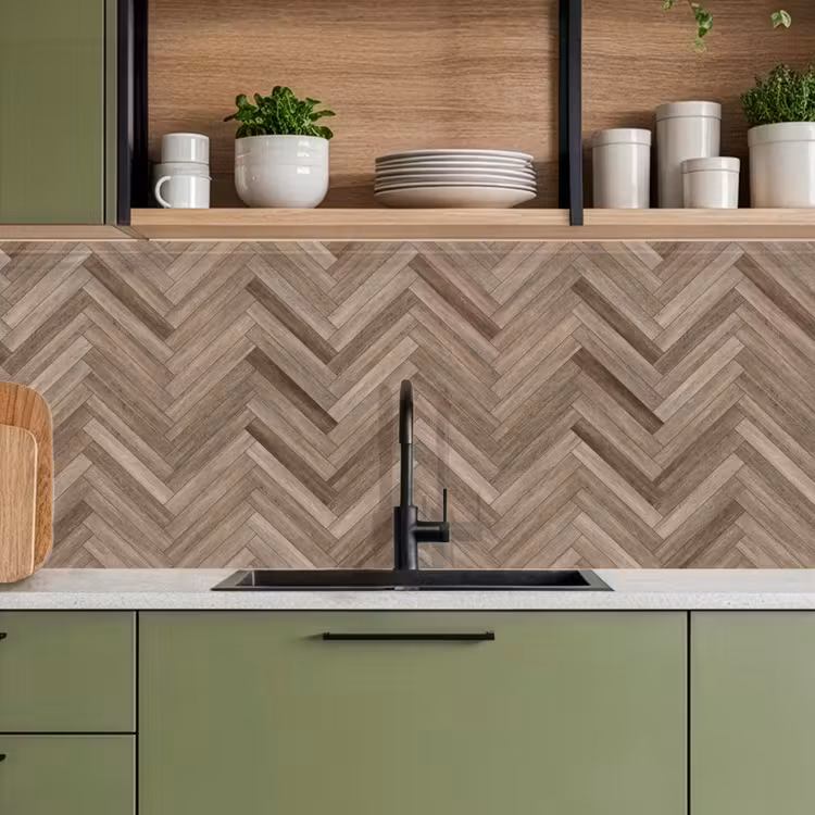 Keuken achterwand - Patronen - Hout - Bruin — 8