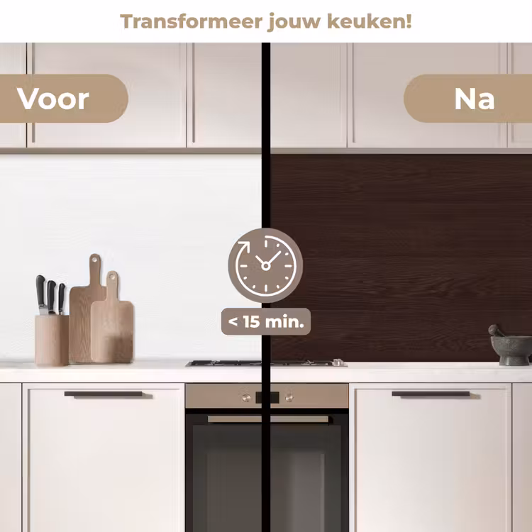 Keuken achterwand - Patroon - Hardhout - Plank — 3