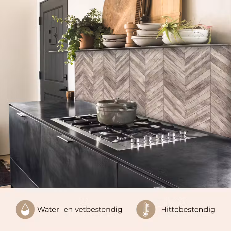 Keuken achterwand - Plank - Patronen - Brocante — 5