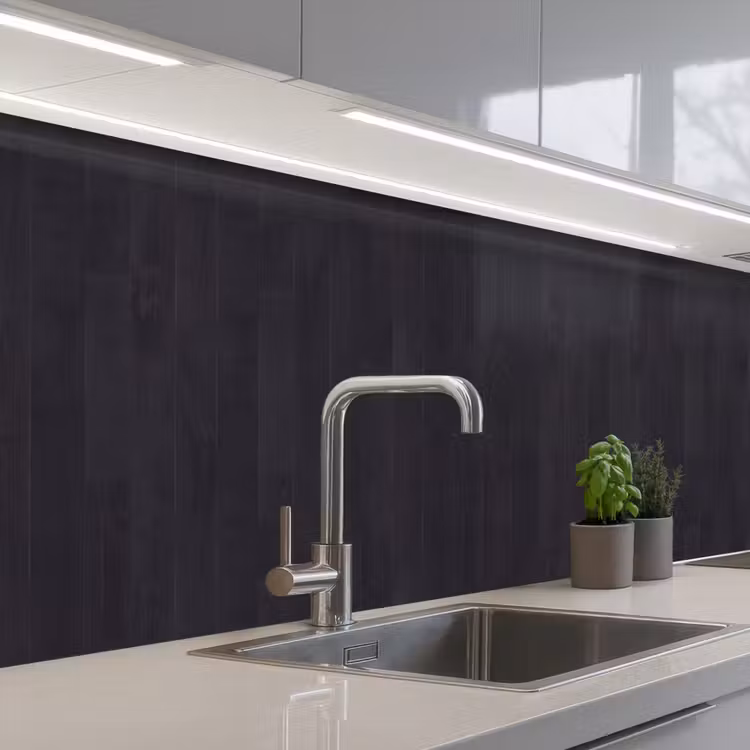 Keuken achterwand - Plank - Zwart - Patronen — 2