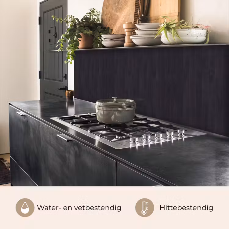 Keuken achterwand - Plank - Zwart - Patronen — 5