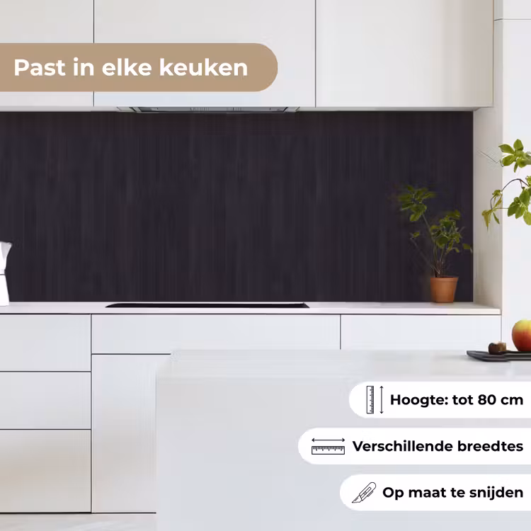 Keuken achterwand - Plank - Zwart - Patronen — 7