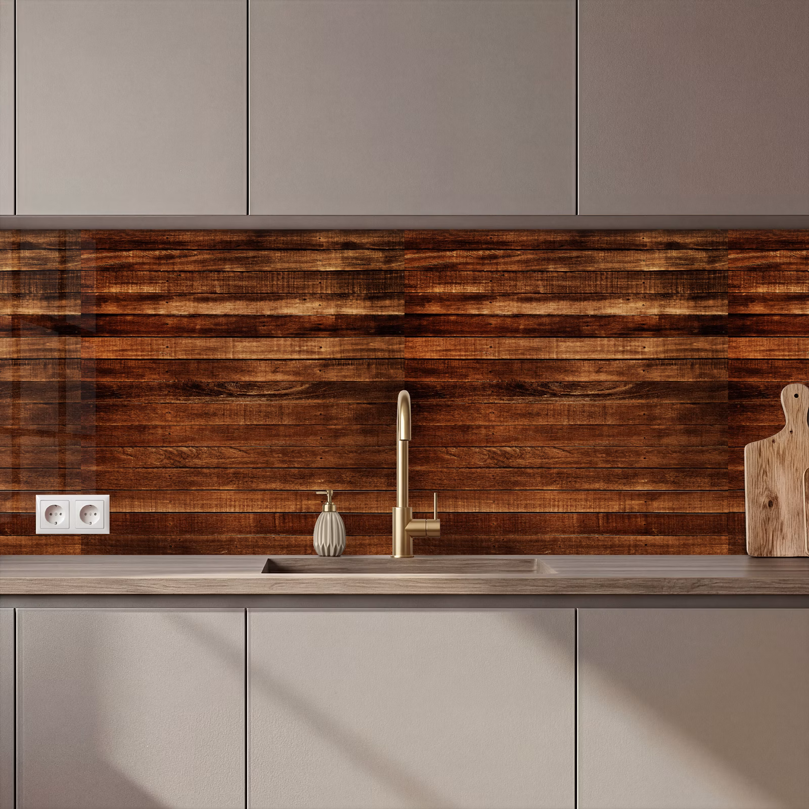 Keuken achterwand - Hardhout - Robuust - Patronen — 1
