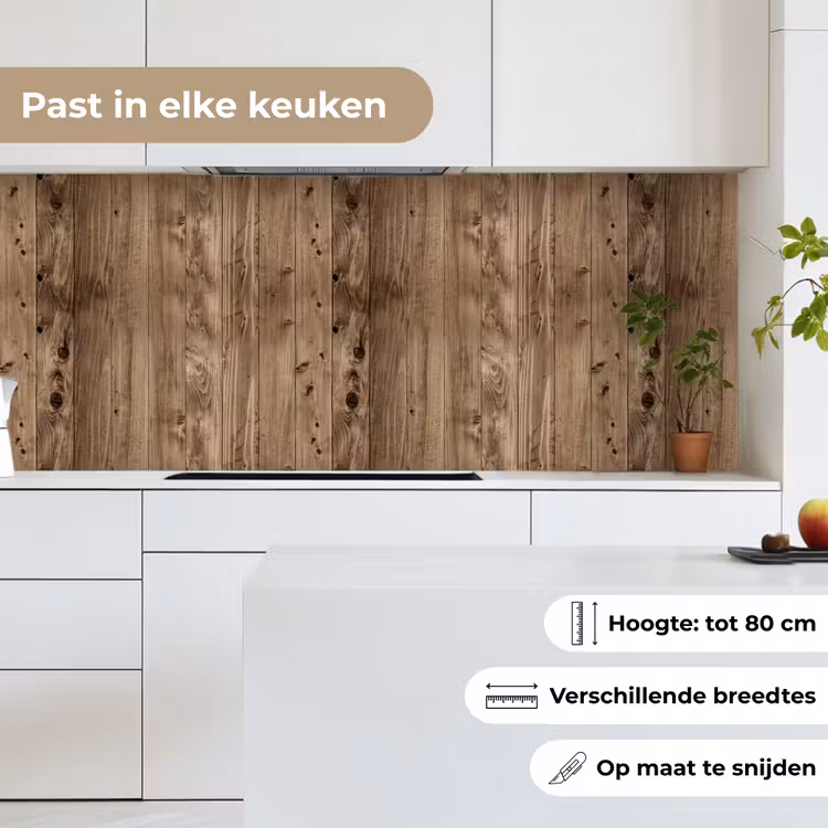 Keuken achterwand - Eikenhout - Patronen - Planken — 7