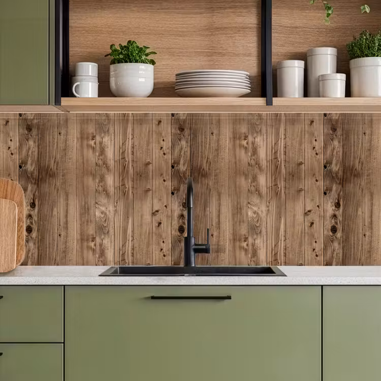 Keuken achterwand - Eikenhout - Patronen - Planken — 8