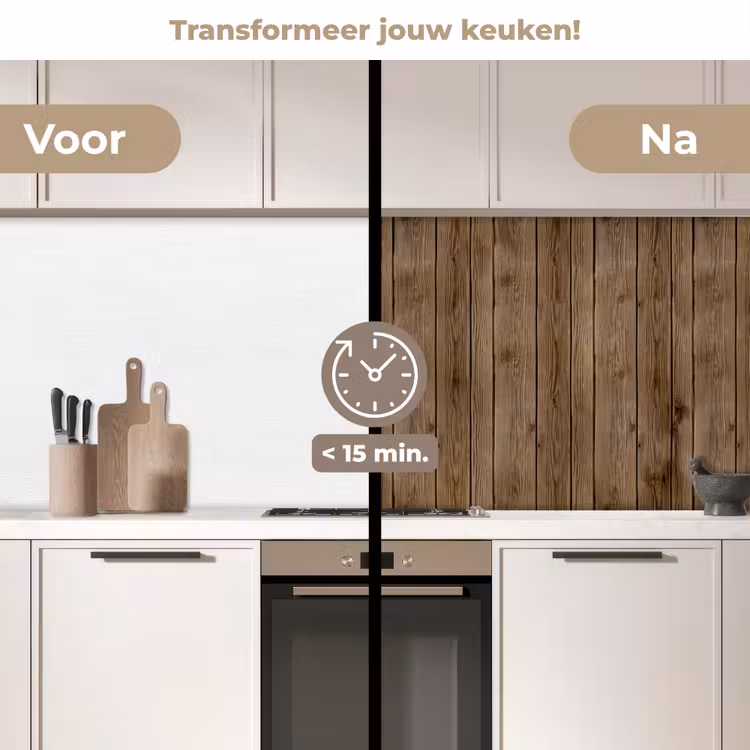 Keuken achterwand - Hout - Natuur - Patronen — 3