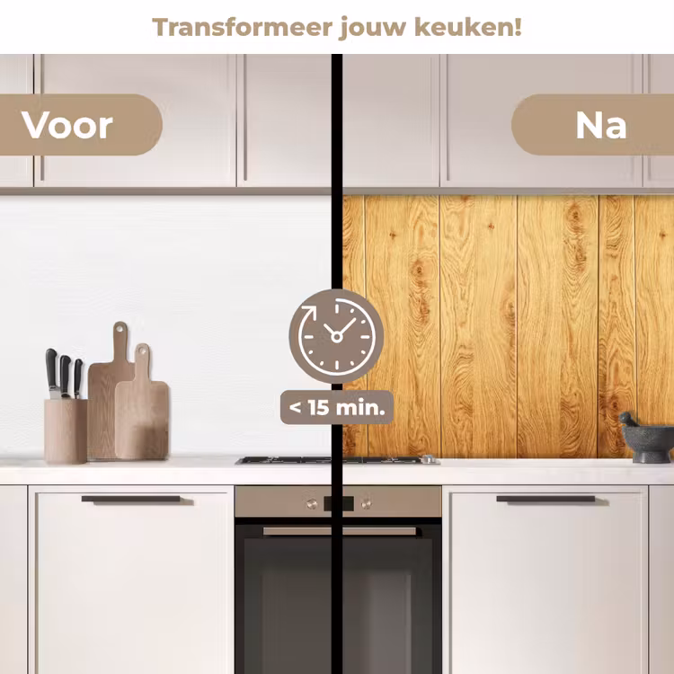 Keuken achterwand - Patronen - Planken - Natuur — 3