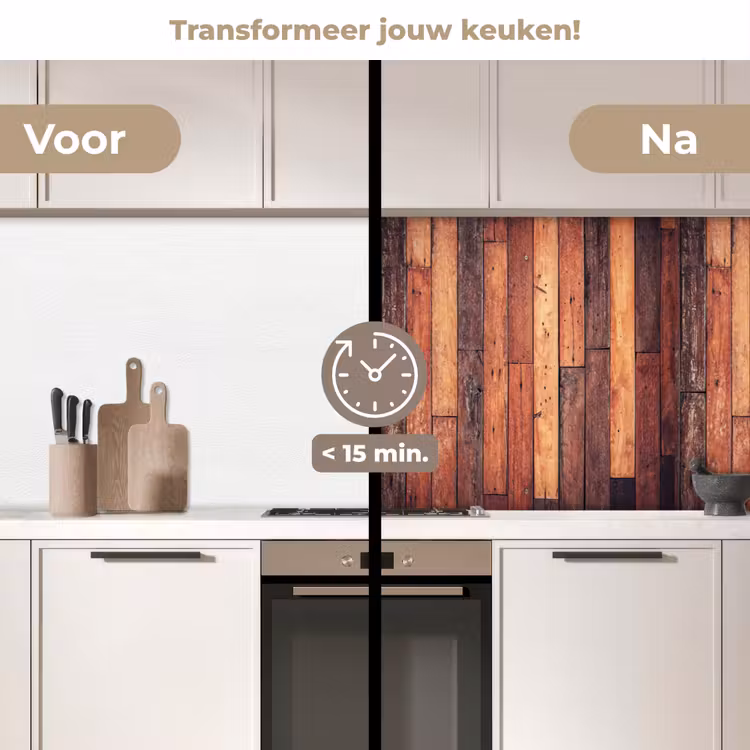 Keuken achterwand - Plank - Vintage - Patroon — 3
