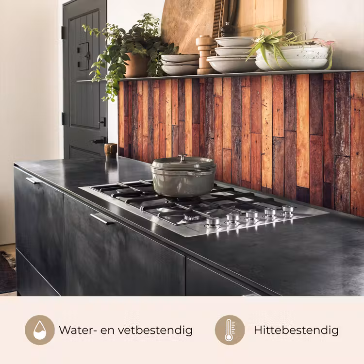 Keuken achterwand - Plank - Vintage - Patroon — 5