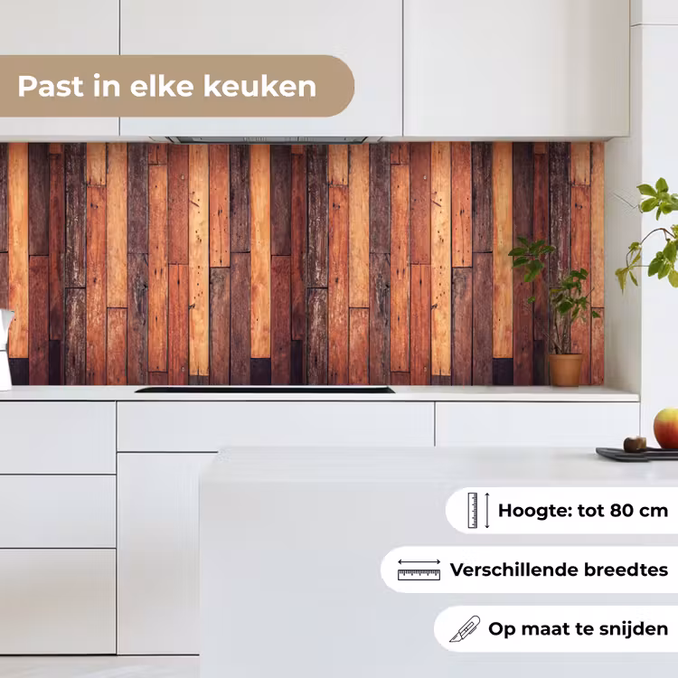 Keuken achterwand - Plank - Vintage - Patroon — 7