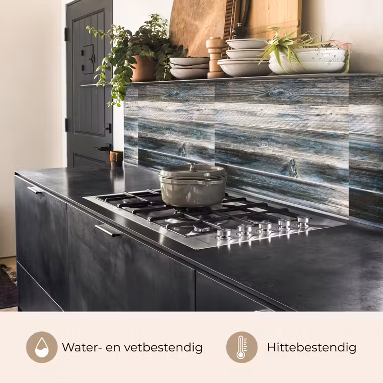 Keuken achterwand - Vintage - Patroon - Hout — 5