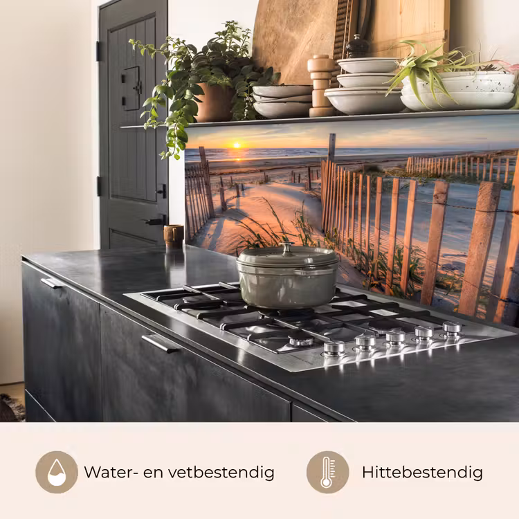 Keuken achterwand - Strand - Zee - Duin - Zonsondergang - Landschap — 7