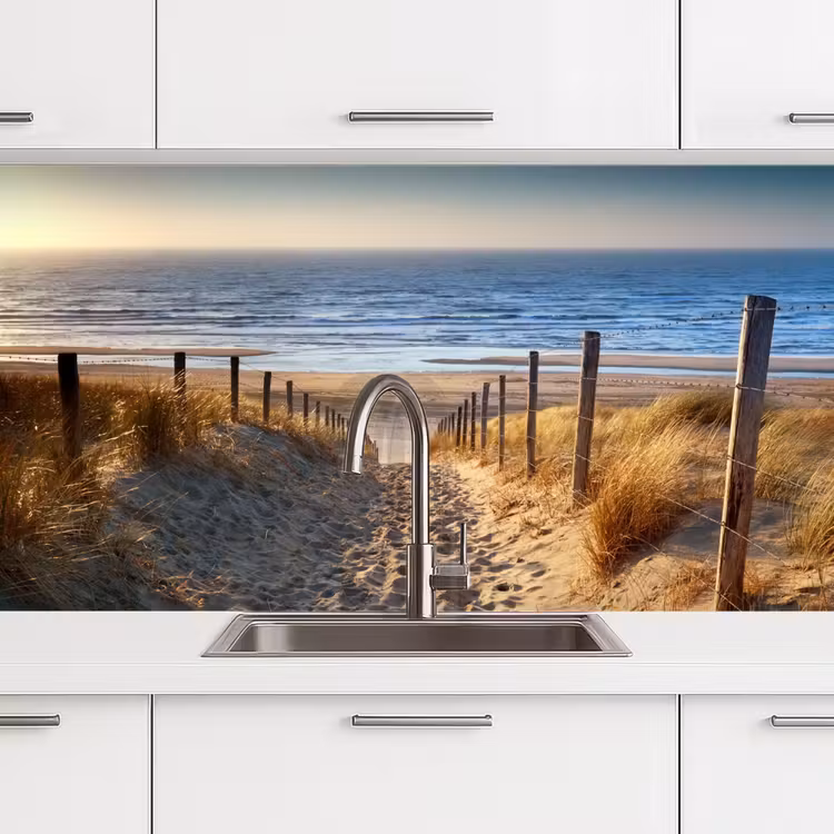 Keuken achterwand - Strand - Zee - Nederland - Duinen - Zon — 3
