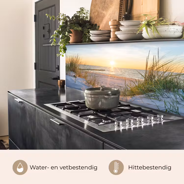 Keuken achterwand - Strand - Zon - Duin - Gras - Zand - Horizon — 7