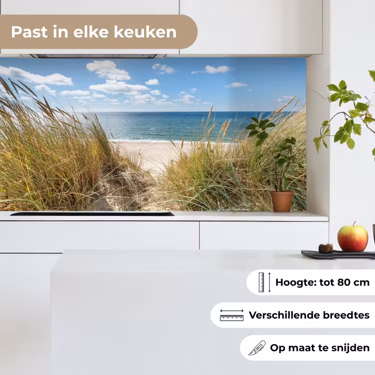 Keuken achterwand - Duin - Gras - Zee - Strand — 6