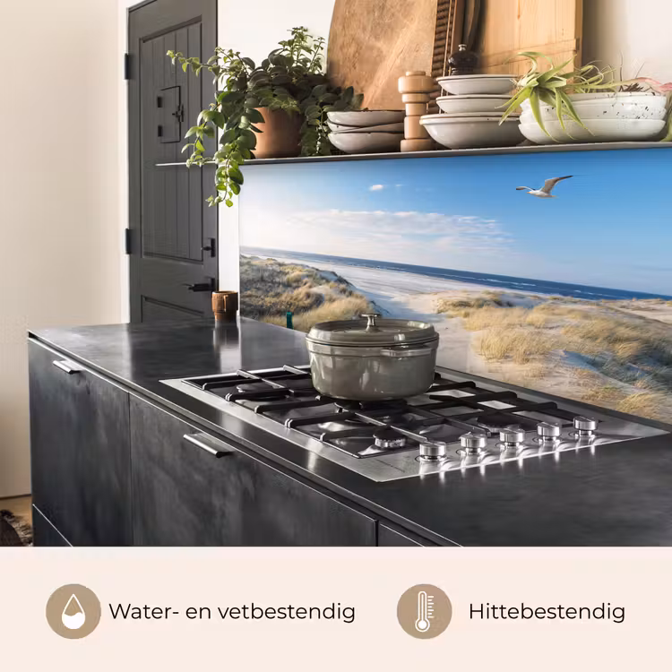 Keuken achterwand - Duin - Meeuw - Strand - Zee - Zon — 7