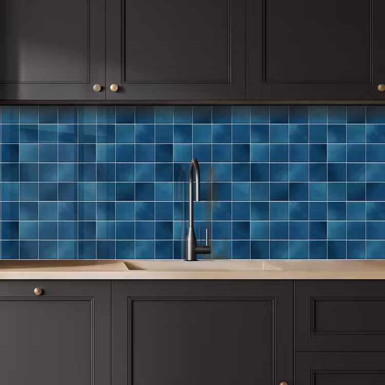 Keuken achterwand - Keramiek - Structuur - Tegel - Blauw — 6