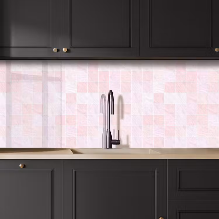 Keuken achterwand - Marmer - Patroon - Mozaïek - Roze — 6