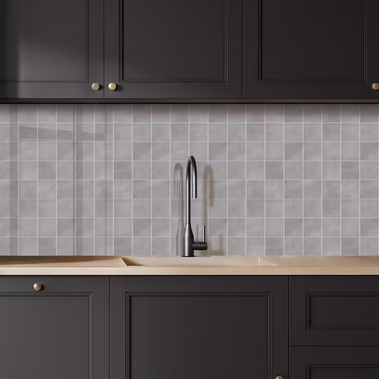 Keuken achterwand - Mat - Wand - Tegels - Grijs — 6