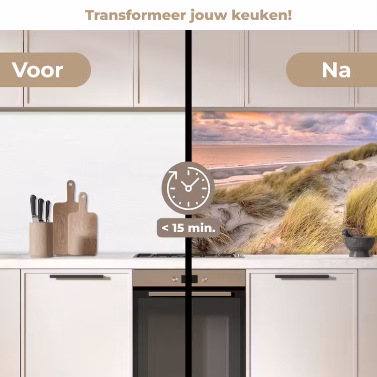 Keuken achterwand - Strand - Zee - Duin - Zonsondergang — 2