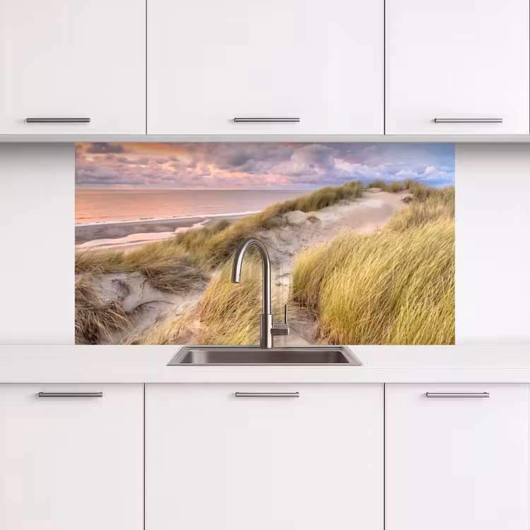 Keuken achterwand - Strand - Zee - Duin - Zonsondergang — 3